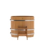 BentWood овальная из лиственницы (0,59х1,06 м.), h=1 м. Натуральная Премиум купель фото  фото - 4