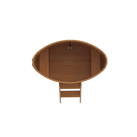 BentWood овальная из лиственницы (0,80х1,42 м.), h=1 м. Натуральная Премиум купель фото  фото - 5
