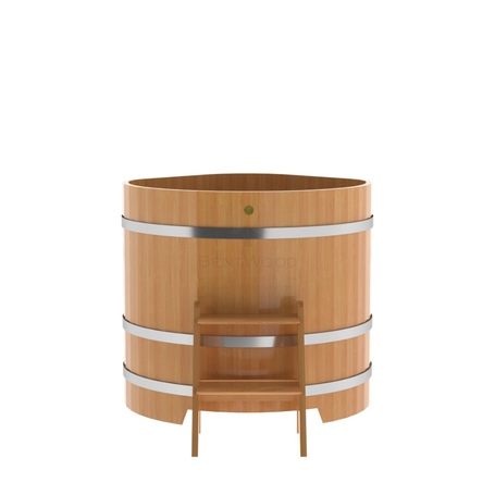 BentWood угловая из лиственницы (1,03х1,03 м.), h=1 м. Натуральная Премиум купель фото  фото - 4