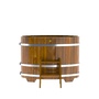 Купель BentWood овальная из лиственницы (0,69х1,31 м.), h=1 м. Мореная Рустик для дачи фото - 4 BentWood овальная из лиственницы (0,69х1,31 м.), h=1 м. Мореная Рустик купель фото фото - 4