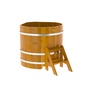 Купель BentWood угловая из лиственницы (1,03х1,03 м.), h=1 м. Натуральная Рустик для контрастных процедур фото - 1 BentWood угловая из лиственницы (1,03х1,03 м.), h=1 м. Натуральная Рустик купель фото фото - 1