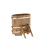 Купель BentWood овальная из дуба (0,59х1,06 м.), h=1,1 м. Натуральная Премиум для бани фото - 1 BentWood овальная из дуба (0,59х1,06 м.), h=1,1 м. Натуральная Премиум купель фото фото - 1