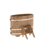 Купель BentWood овальная из дуба (0,69х1,31 м.), h=1,1 м. Натуральная Премиум в наличии с доставкой фото - 1 BentWood овальная из дуба (0,69х1,31 м.), h=1,1 м. Натуральная Премиум купель фото фото - 1