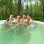Купель Polar Spa ELITE 200 круглая с интегрированной печью для 2-4 человек (термососна темная) фото  фото - 7