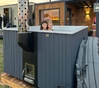 Купель Фурако Polar Spa ELITE QUATTRO 180 квадратная с интегрированной печью для 4 человек (термососна светлая) фото  фото - 15