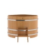 BentWood угловая из лиственницы (1,37х1,37 м.), h=1 м. Натуральная Премиум купель фото  фото - 4