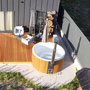 Фурако Polar Spa ELITE 220 круглая с интегрированной печью для 6-8 человек (термососна светлая) в наличии с доставкой фото - 8 Купель фурако Polar Spa ELITE 220 круглая с интегрированной печью для 6-8 человек (термососна светлая) фото фото - 8